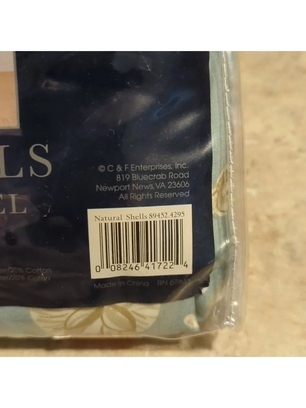 Shells Rod Pocket Panel Curtain 95 Inch Beach House Summer